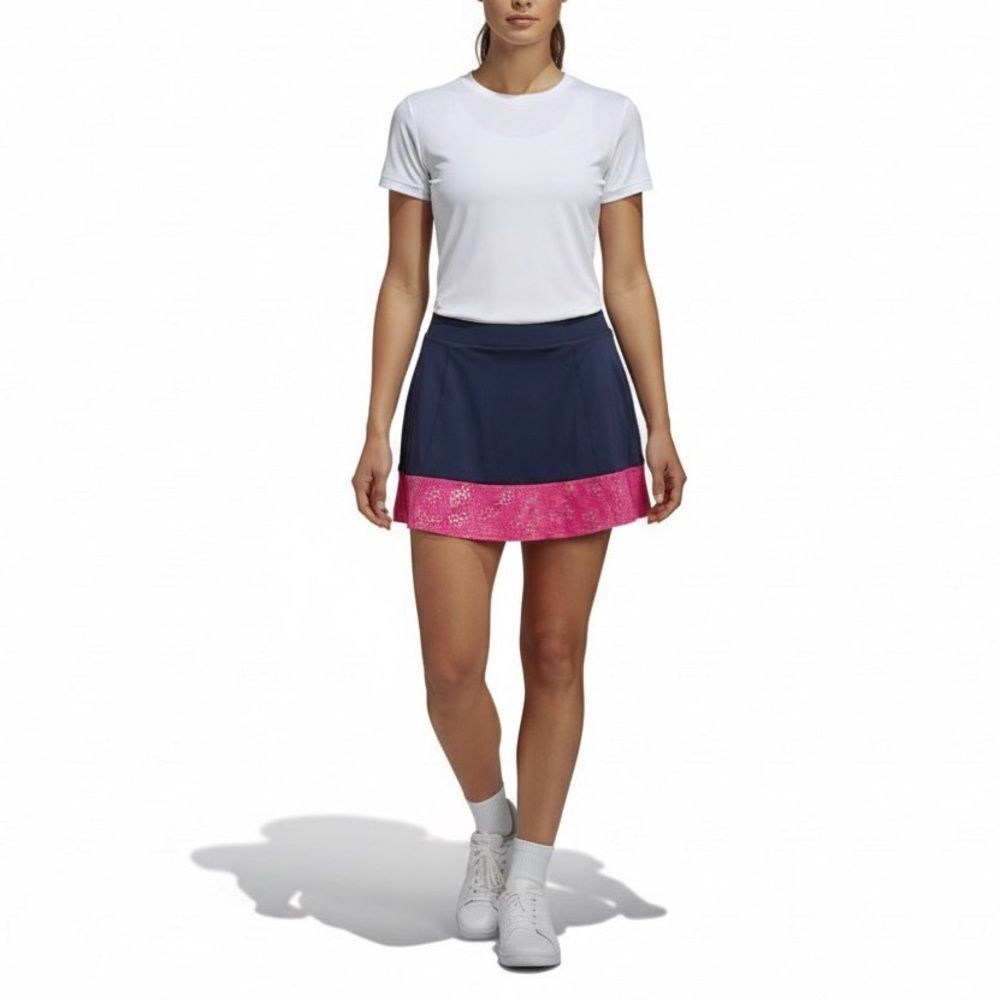 🐝 Tail Navy Blue Pink Bounce Skirt Side Slit Tennis Skort